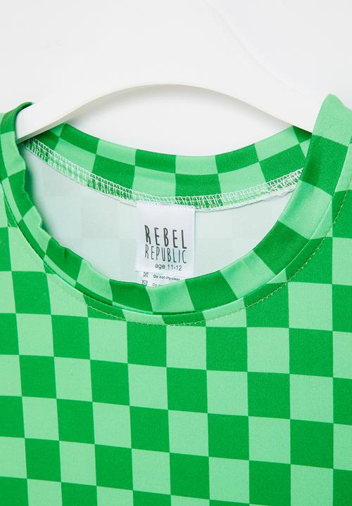 Rebel Republic - Girls oversized tee - green