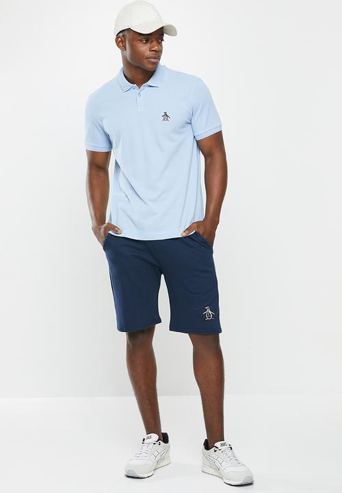 Original Penguin - Felt short sleeve polo - cerulean blue