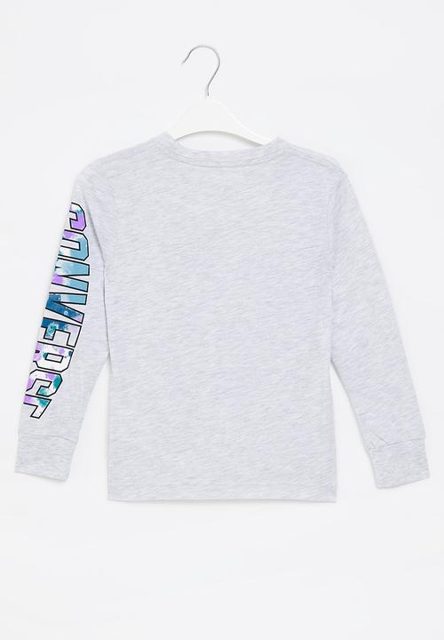 Converse - Cnvb sneaker box fill long sleeve - light grey