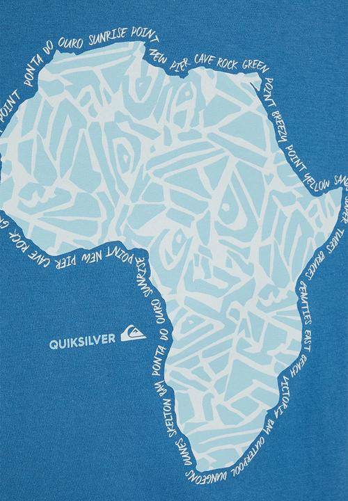 Quiksilver - Af breaks short sleeve tee - blue