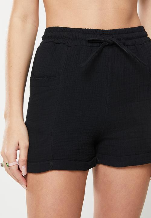 dailyfriday - Drawstring shorts - black