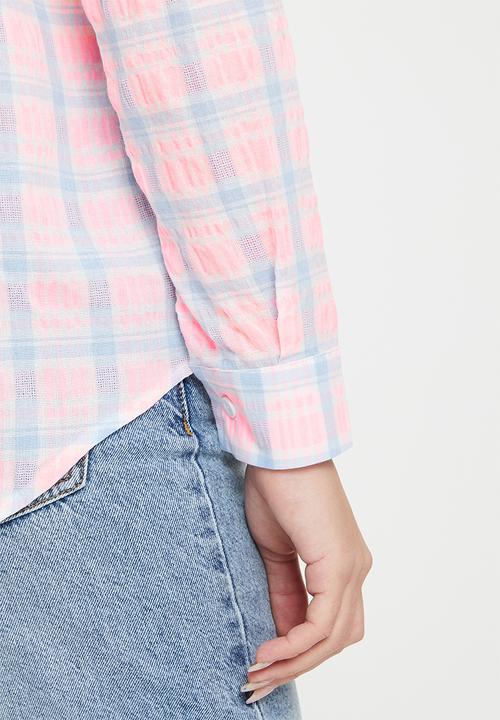 dailyfriday - Check shirt - pink