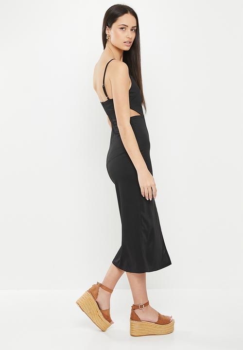 dailyfriday - Cut out midi dress - black