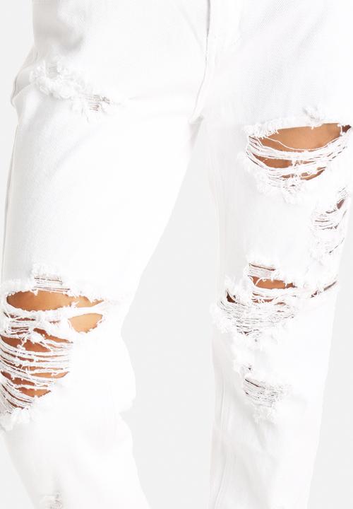Glamorous - Slashed Boyfriend Jeans 