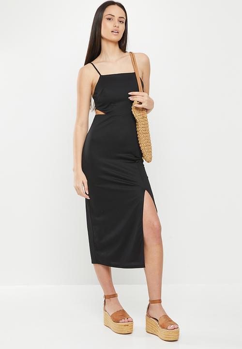 dailyfriday - Cut out midi dress - black