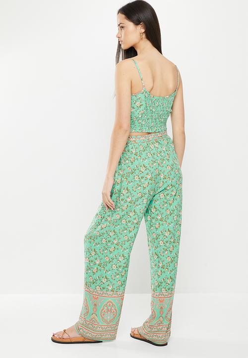 dailyfriday - Crop top & pants set - multi