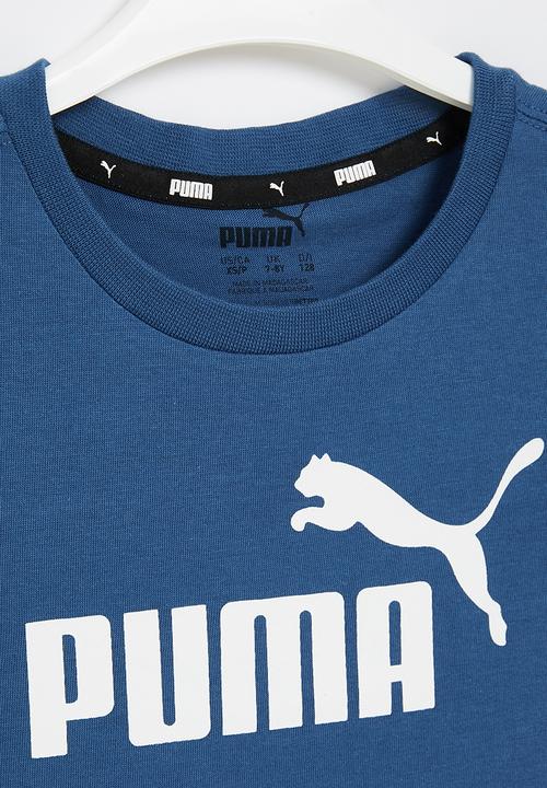 PUMA - Ess logo tee b - lake blue