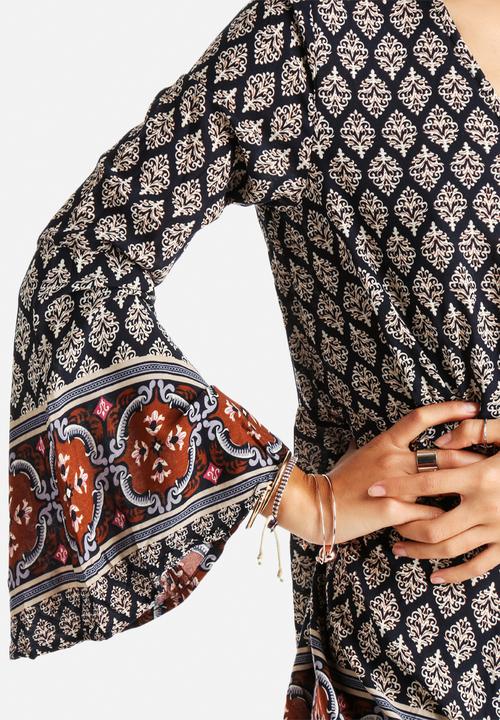 Glamorous - Border Print Playsuit