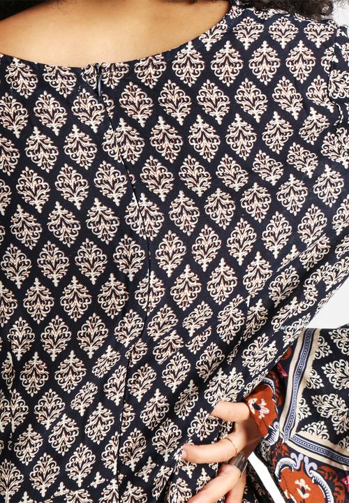 Glamorous - Border Print Playsuit
