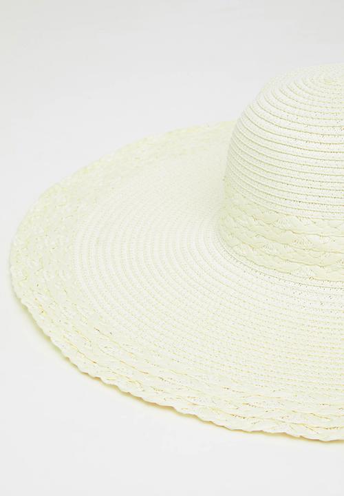 edit - Davina wide brim sun hat - natural