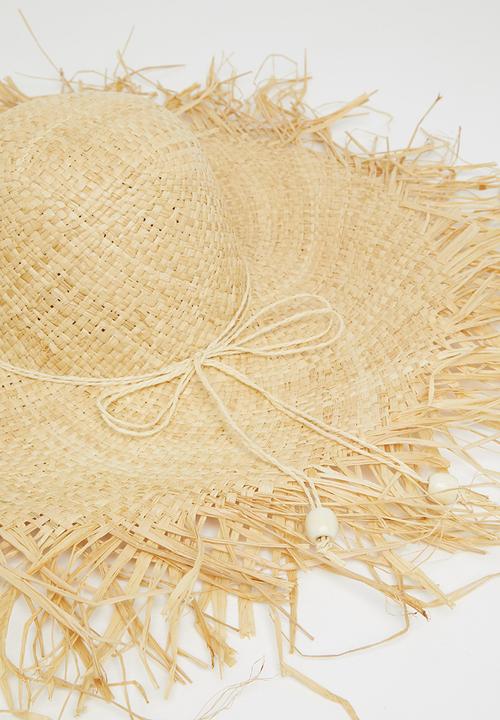 Superbalist - Jade wide brim sun hat - cream