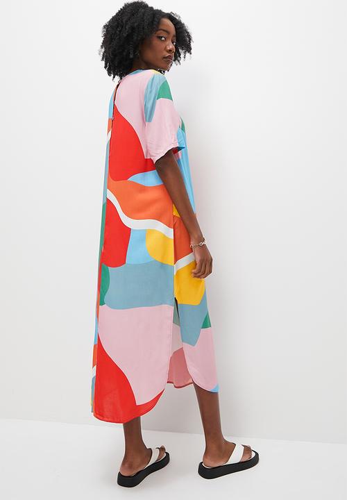 Superbalist - Woven tee dress - multi 