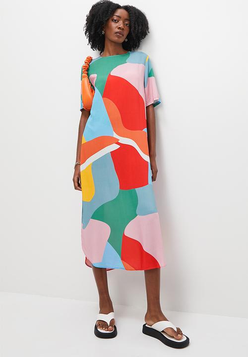 Superbalist - Woven tee dress - multi 