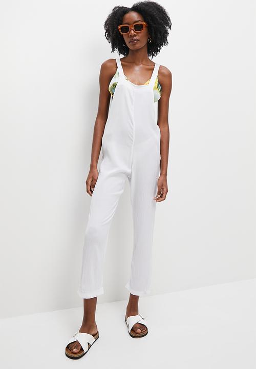 Superbalist - Square neck jumpsuit - white