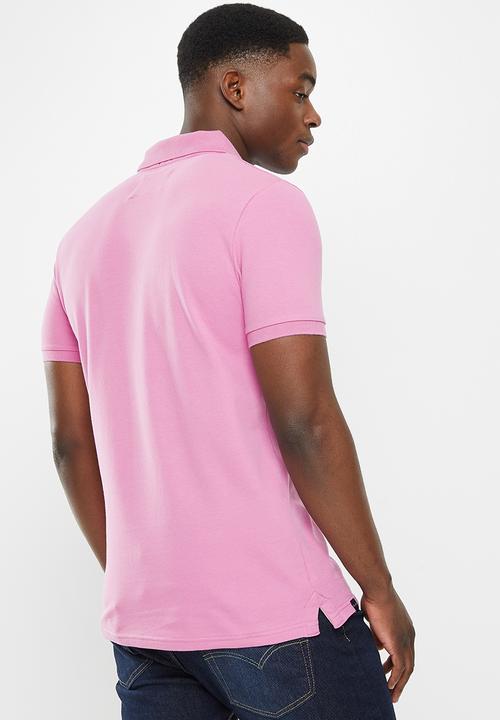 Aca Joe - Aca joe rib panel shoulder golfer - pink