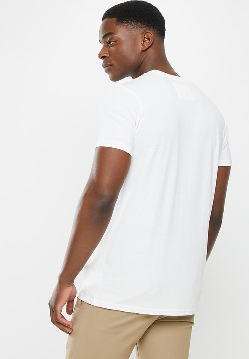 Aca Joe - Aca joe tiger crew tee - short sleeve - snow white