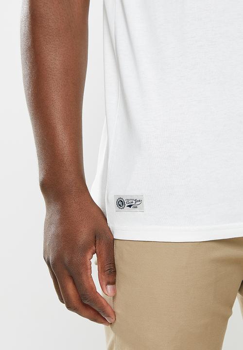 Aca Joe - Aca joe tiger crew tee - short sleeve - snow white