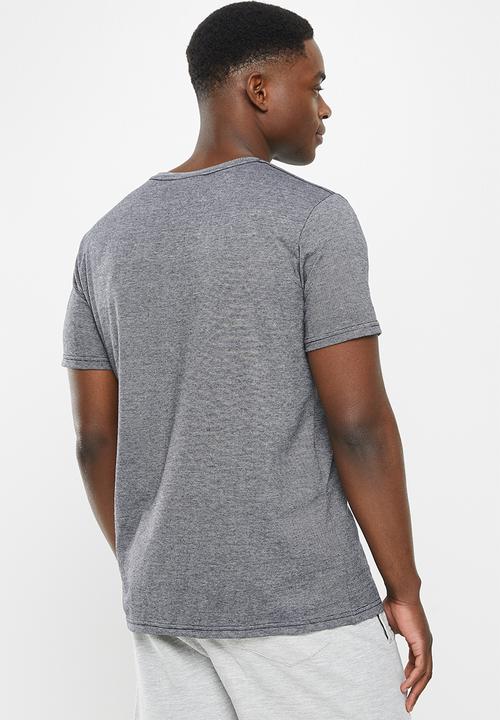 Holmes Bro's - New label short sleeve tee - black end on end