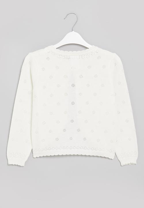 Pop Candy - Girls cardigan - white