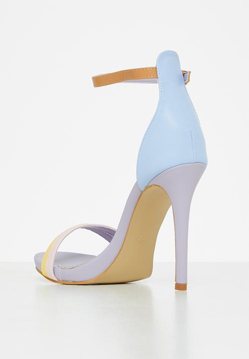 Plum - Calista barely there stiletto heel - multi