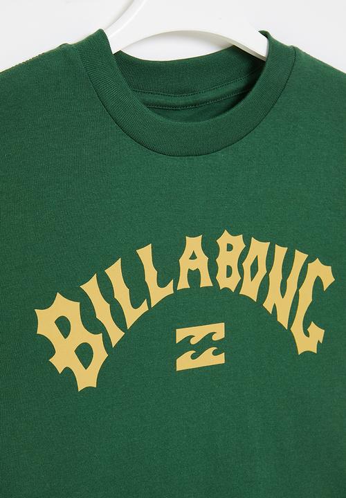 Billabong  - Boys arch wave short sleeve tee - washed olive
