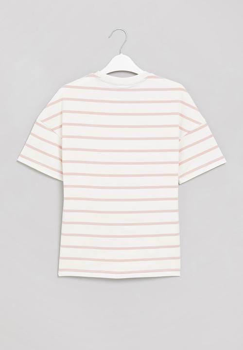 Rebel Republic - Boys stripe tee - white