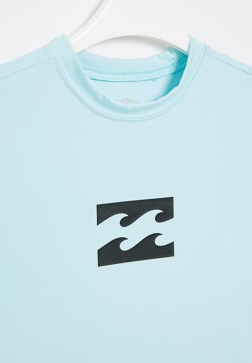 Billabong  - All day wave kids lf short sleeve - blue