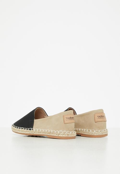 Viabeach -  Espadrille - black & stone