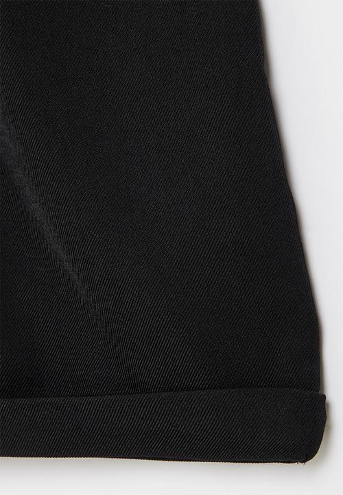 Rebel Republic - Girl elasticated shorts - black