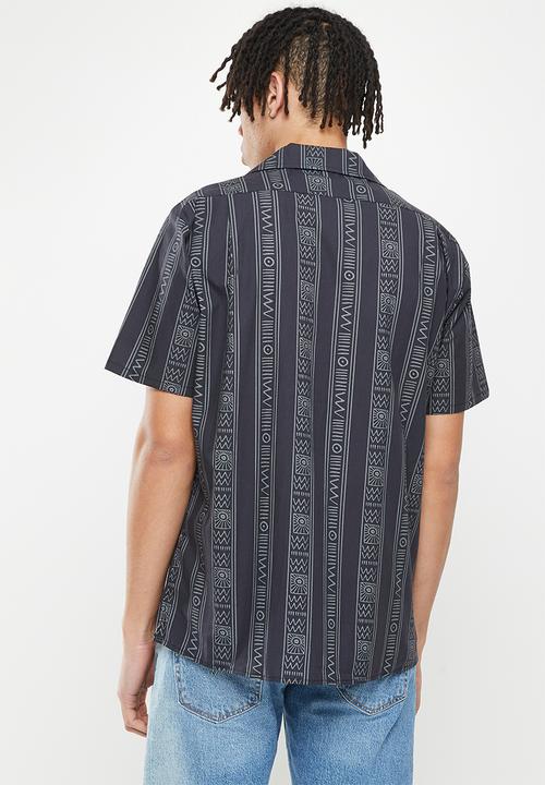 O'Neill - Mythic lines short sleeve woven shirt - black
