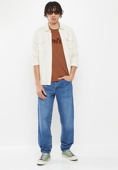 Levi’s® - Short sleeve relaxed fit tee poster logo gd - cinnamon