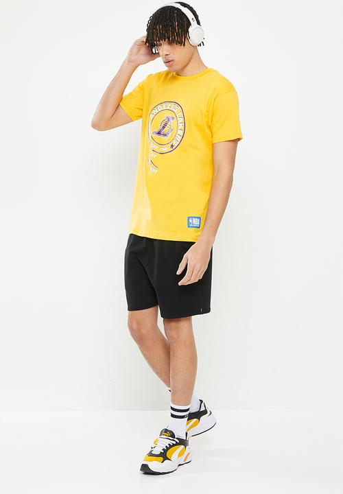 NBA - LA Lakers core badge print tee - yellow