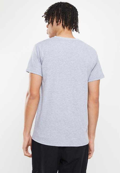 NBA - NBA core badge print tee - grey