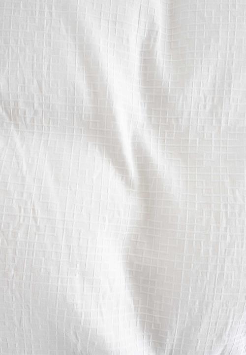 Linen House - Florence duvet cover set - alabaster