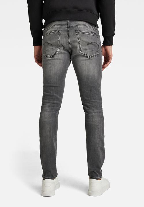 G-STAR - 3301 slim fit jeans - faded crow destroyed