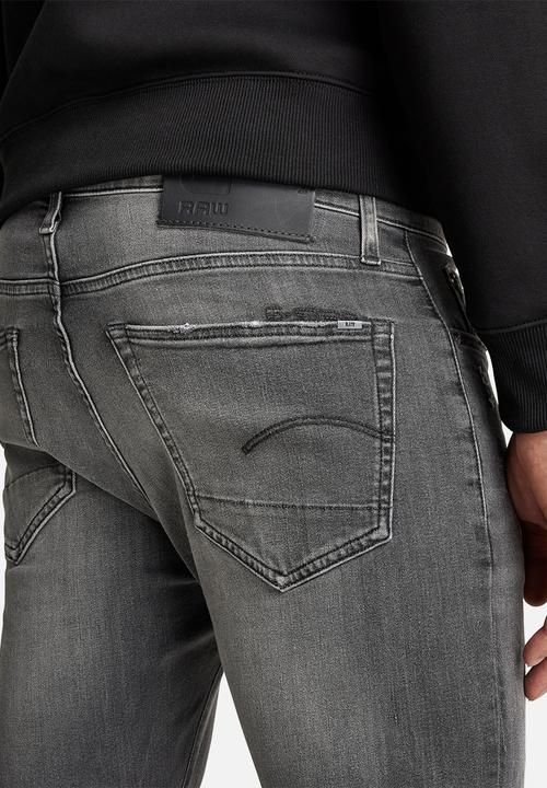 G-STAR - 3301 slim fit jeans - faded crow destroyed