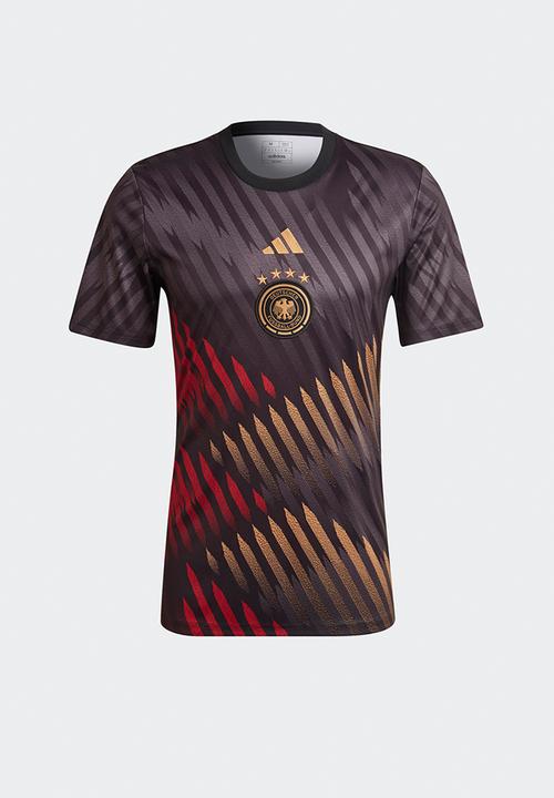 adidas Performance - Germany Training T-shirt Pre Match World Cup 2022  - black/grey six