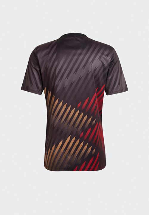 adidas Performance - Germany Training T-shirt Pre Match World Cup 2022  - black/grey six