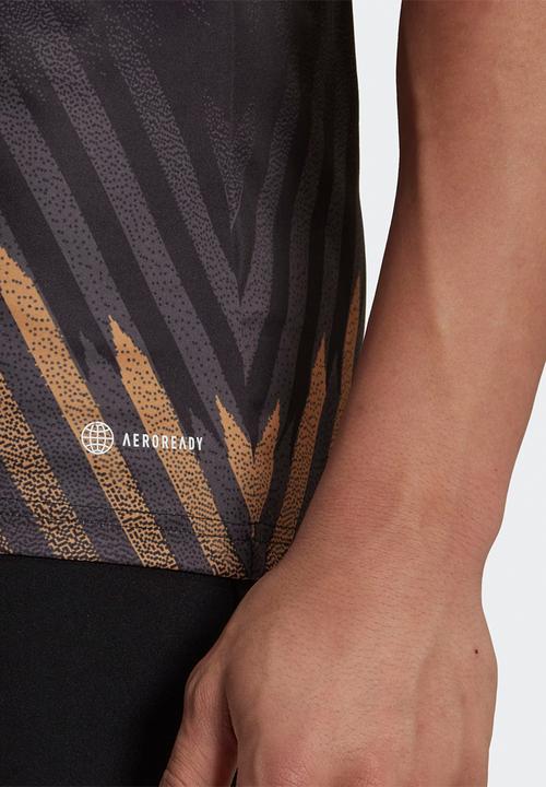 adidas Performance - Germany Training T-shirt Pre Match World Cup 2022  - black/grey six