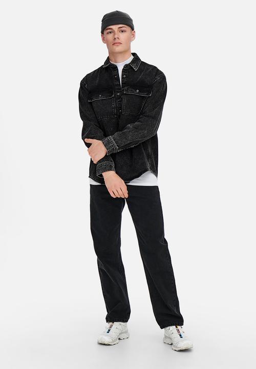 Only & Sons - Onsbill overshirt - black