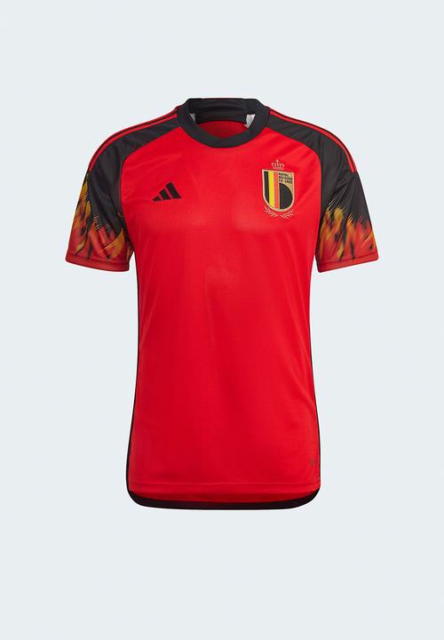adidas Performance - Belgium  Home Soccer WC 22 Jersey- red & black