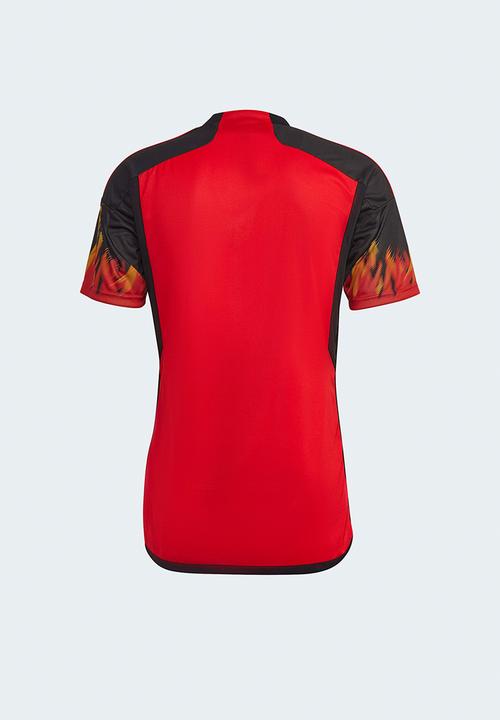 adidas Performance - Belgium  Home Soccer WC 22 Jersey- red & black
