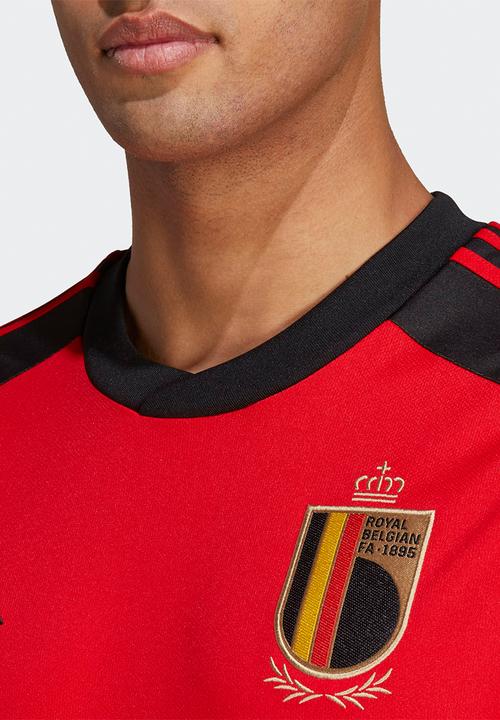 adidas Performance - Belgium  Home Soccer WC 22 Jersey- red & black