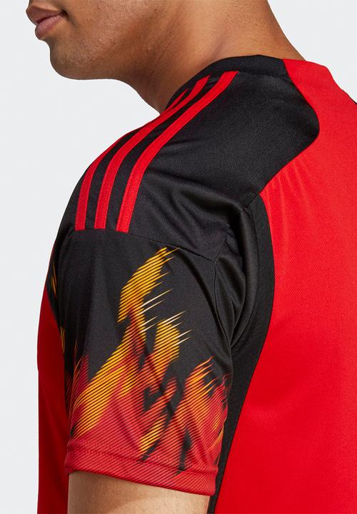 adidas Performance - Belgium  Home Soccer WC 22 Jersey- red & black