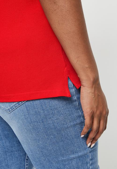 POLO - Plus margot short sleeve  essential golfer - red