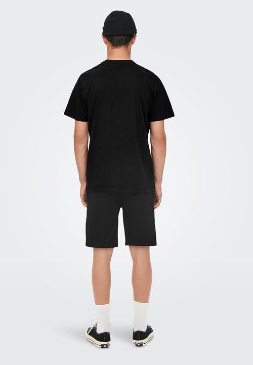 Only & Sons - Onsjake reg stanford short sleeve tee - black