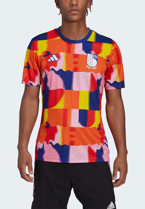adidas Performance - Belgium Training T-shirt Pre Match World Cup 2022 - multicolor