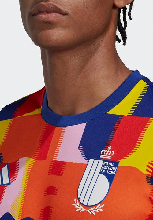 adidas Performance - Belgium Training T-shirt Pre Match World Cup 2022 - multicolor