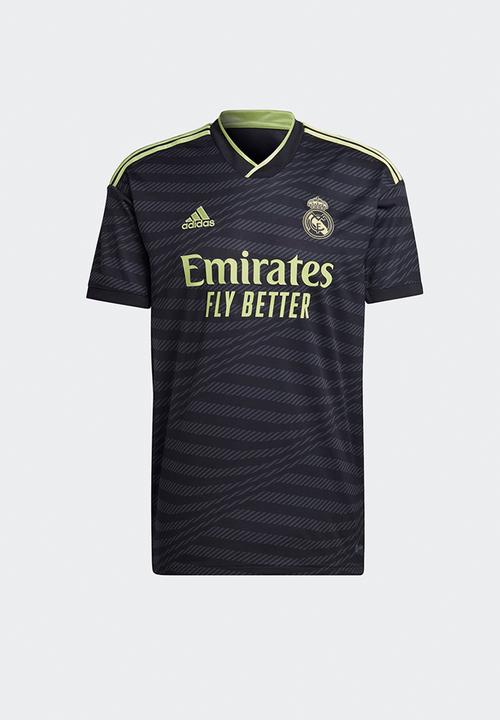 adidas Performance - Real Madrid 3rd replica jersey 22/23 - black pulse/lime