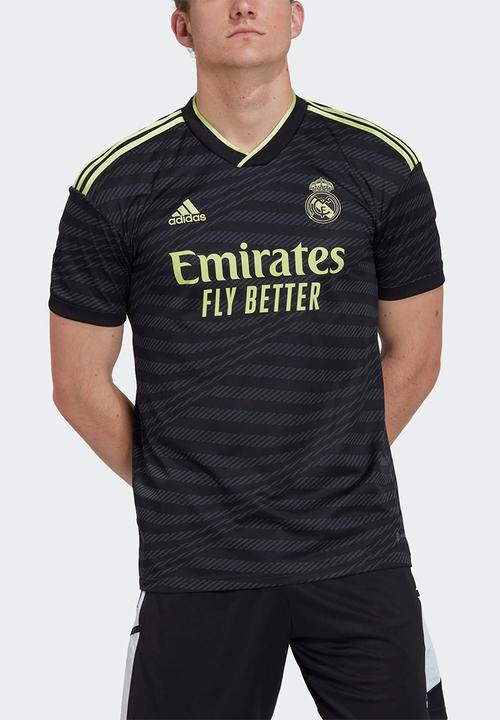 adidas Performance - Real Madrid 3rd replica jersey 22/23 - black pulse/lime